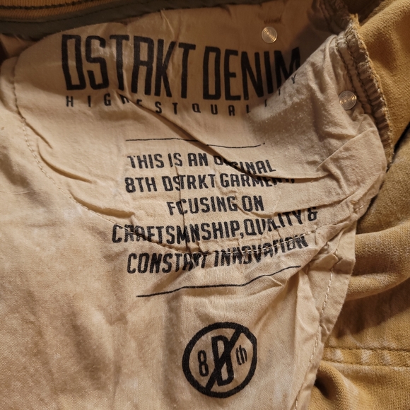 $120 8IGHTH DSTRKT Denim Classic Slim Distressed Faded Designer Jeans 38x32 - Picture 9 of 11